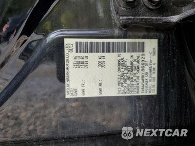 Zdjęcie 12 z 13 samochodu: 2012 NISSAN MAXIMA S VIN:1N4AA5AP0CC866929 - miniatura