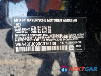 Zdjęcie 13 z 15 samochodu: 2024 BMW 530 I VIN:WBA43FJ09RCR15139 - miniatura