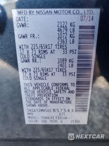 Zdjęcie 12 z 14 samochodu: 2014 NISSAN ROGUE S VIN:5N1AT2MV5EC857543 - miniatura