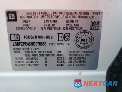Zdjęcie 14 z 15 samochodu: 2024 BUICK ENVISION ESSENCE VIN:LRBFZPE48RD076655 - miniatura