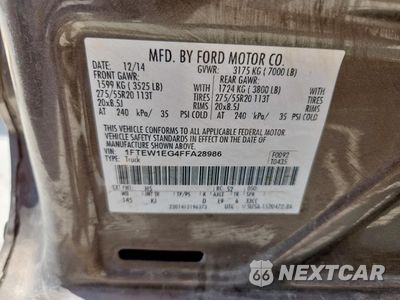 Zdjęcie 12 z 12 samochodu: 2015 FORD F150 SUPERCREW VIN:1FTEW1EG4FFA28986 - miniatura