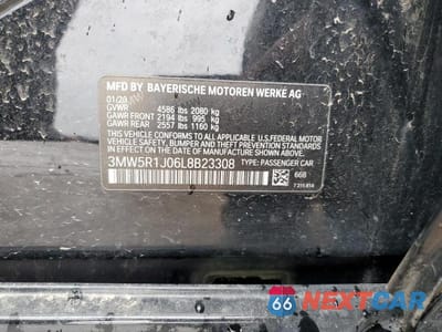 Zdjęcie 12 z 12 samochodu: 2020 BMW 330I VIN:3MW5R1J06L8B23308 - miniatura