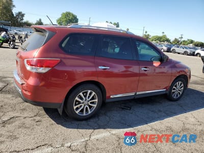 Trzecie zdjęcie samochodu z tyłu: 2015 NISSAN PATHFINDER S VIN:5N1AR2MN4FC621109 - miniatura