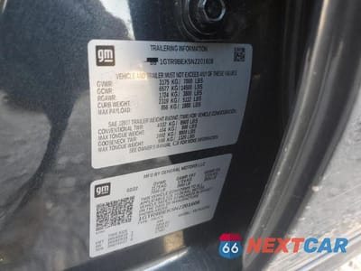 Zdjęcie 12 z 12 samochodu: 2022 GMC SIERRA LIMITED K1500 SLE VIN:1GTR9BEK5NZ201608 - miniatura
