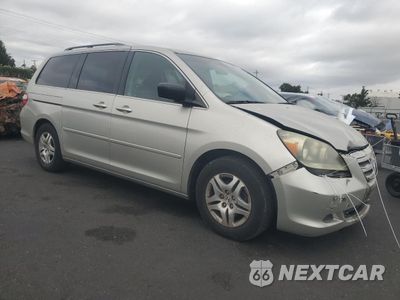 Czwarte zdjęcie samochodu z boku: 2005 HONDA ODYSSEY EX VIN:5FNRL38435B027483 - miniatura