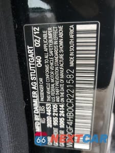 Zdjęcie 12 z 12 samochodu: 2012 MERCEDES-BENZ C 250 VIN:WDDGF4HB0CR221582 - miniatura