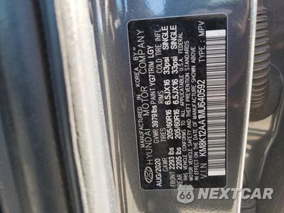 Zdjęcie 12 z 12 samochodu: 2021 HYUNDAI KONA SE VIN:KM8K12AA1MU640592 - miniatura