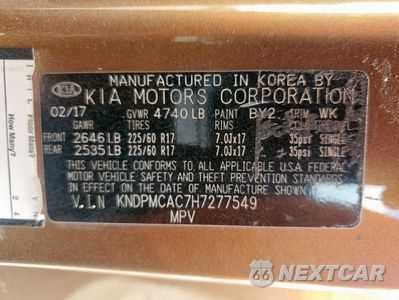 Zdjęcie 12 z 14 samochodu: 2017 KIA SPORTAGE LX VIN:KNDPMCAC7H7277549 - miniatura