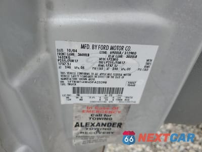Zdjęcie 12 z 12 samochodu: 2005 FORD F150 SUPERCREW VIN:1FTRW14W45FA25398 - miniatura