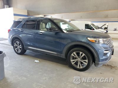 Czwarte zdjęcie samochodu z boku: 2020 FORD EXPLORER PLATINUM VIN:1FM5K8HC9LGB27026 - miniatura