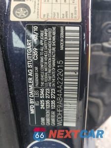 Zdjęcie 13 z 13 samochodu: 2010 MERCEDES-BENZ E 550 4MATIC VIN:WDDHF9AB4AA222015 - miniatura