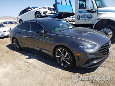 Czwarte zdjęcie samochodu z boku: 2021 HYUNDAI SONATA SEL PLUS VIN:5NPEJ4J20MH098532 - miniatura