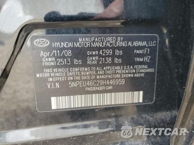Zdjęcie 12 z 12 samochodu: 2009 HYUNDAI SONATA VIN:5NPEU46C29H446959 - miniatura