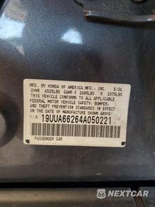 Zdjęcie 13 z 15 samochodu: 2004 ACURA TL VIN:19UUA66264A050221 - miniatura