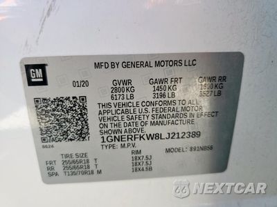 Zdjęcie 13 z 16 samochodu: 2020 CHEVROLET TRAVERSE LS VIN:1GNERFKW8LJ212389 - miniatura