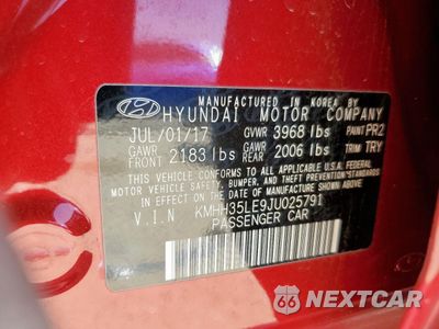 Zdjęcie 12 z 12 samochodu: 2018 HYUNDAI ELANTRA GT VIN:KMHH35LE9JU025791 - miniatura