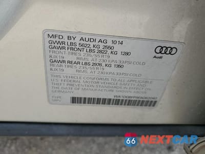 Zdjęcie 13 z 13 samochodu: 2015 AUDI Q5 PREMIUM PLUS VIN:WA1DGBFP9FA062040 - miniatura