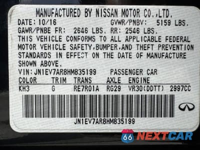 Zdjęcie 15 z 15 samochodu: 2017 INFINITI Q50 PREMIUM VIN:JN1EV7AR8HM835199 - miniatura