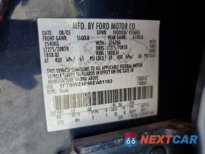 Zdjęcie 12 z 12 samochodu: 2006 FORD F250 SUPER DUTY VIN:1FTSW21P56EA81183 - miniatura