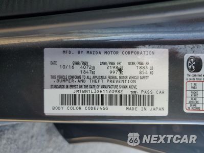 Zdjęcie 13 z 14 samochodu: 2017 MAZDA 3 TOURING VIN:JM1BN1L3XH1120982 - miniatura