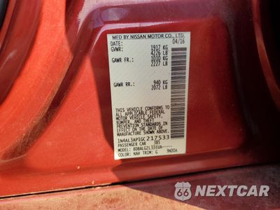 Zdjęcie 12 z 14 samochodu: 2016 NISSAN ALTIMA 2.5 VIN:1N4AL3AP1GC217533 - miniatura