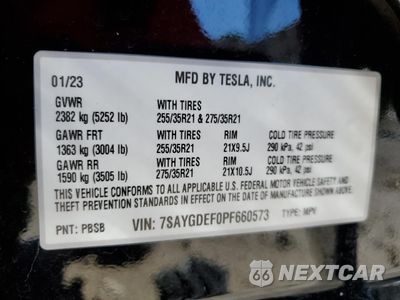 Zdjęcie 13 z 15 samochodu: 2023 TESLA MODEL Y VIN:7SAYGDEF0PF660573 - miniatura