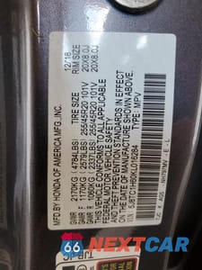 Zdjęcie 13 z 13 samochodu: 2019 ACURA RDX A-SPEC VIN:5J8TC1H60KL016284 - miniatura