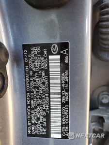 Zdjęcie 12 z 14 samochodu: 2012 LEXUS CT 200 VIN:JTHKD5BH1C2078971 - miniatura