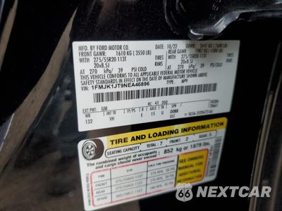 Zdjęcie 14 z 14 samochodu: 2022 FORD EXPEDITION MAX XLT VIN:1FMJK1JT9NEA46896 - miniatura