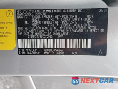 Zdjęcie 13 z 15 samochodu: 2009 LEXUS RX 350 VIN:2T2GK31U99C070025 - miniatura