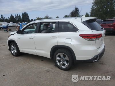 Drugie zdjęcie samochodu z przodu: 2018 TOYOTA HIGHLANDER HYBRID LIMITED VIN:5TDDGRFH2JS036883 - miniatura