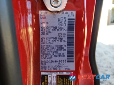 Zdjęcie 13 z 13 samochodu: 2024 NISSAN FRONTIER S VIN:1N6ED1CL1RN649535 - miniatura