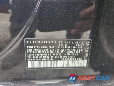Zdjęcie 13 z 14 samochodu: 2017 VOLKSWAGEN GTI S/SE VIN:3VW447AU3HM050994 - miniatura