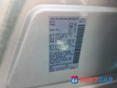 Zdjęcie 14 z 14 samochodu: 2018 NISSAN PATHFINDER S VIN:5N1DR2MN5JC605846 - miniatura
