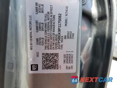 Zdjęcie 12 z 12 samochodu: 2023 GMC CANYON ELEVATION VIN:1GTP5BEK9P1175082 - miniatura