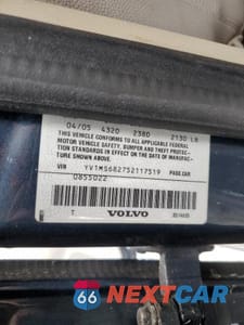 Zdjęcie 12 z 12 samochodu: 2005 VOLVO S40 T5 VIN:YV1MS682752117519 - miniatura