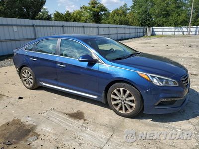 Czwarte zdjęcie samochodu z boku: 2017 HYUNDAI SONATA SPORT VIN:5NPE34AF3HH493727 - miniatura