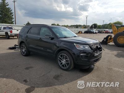 Czwarte zdjęcie samochodu z boku: 2018 FORD EXPLORER SPORT VIN:1FM5K8GT3JGB43754 - miniatura