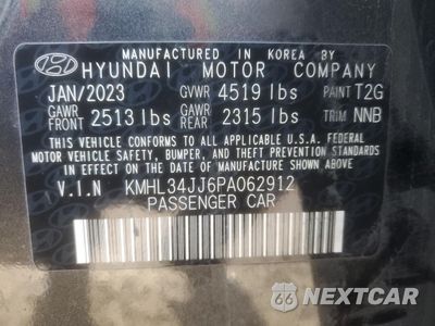 Zdjęcie 12 z 12 samochodu: 2023 HYUNDAI SONATA HYBRID VIN:KMHL34JJ6PA062912 - miniatura