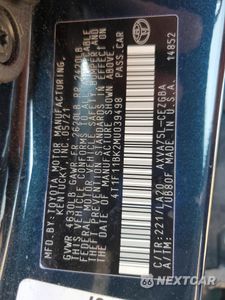 Zdjęcie 12 z 15 samochodu: 2021 TOYOTA CAMRY XLE VIN:4T1F11BK2MU039498 - miniatura