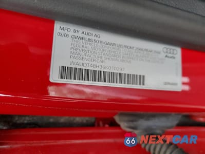 Zdjęcie 12 z 14 samochodu: 2006 AUDI A4 QUATTRO VIN:WAUDT48H36K010297 - miniatura