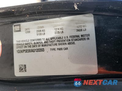 Zdjęcie 12 z 12 samochodu: 2010 CADILLAC DTS PLATINUM VIN:1G6KP5E9XAU120393 - miniatura