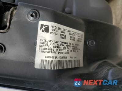 Zdjęcie 13 z 13 samochodu: 2004 SATURN ION LEVEL 1 VIN:1G8AG52F14Z117516 - miniatura