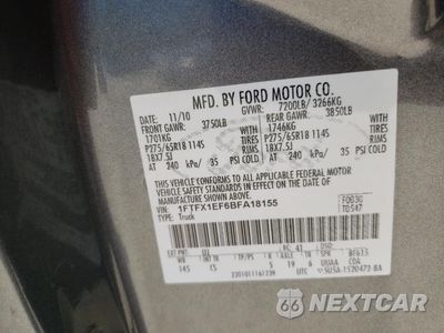 Zdjęcie 12 z 12 samochodu: 2011 FORD F150 SUPER CAB VIN:1FTFX1EF6BFA18155 - miniatura
