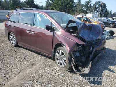 Czwarte zdjęcie samochodu z boku: 2014 HONDA ODYSSEY TOURING VIN:5FNRL5H91EB013525 - miniatura