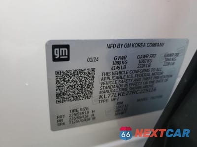 Zdjęcie 13 z 13 samochodu: 2024 CHEV TRAX VIN:KL77LKE27RC225116 - miniatura