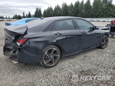Trzecie zdjęcie samochodu z tyłu: 2021 HYUNDAI ELANTRA N LINE VIN:KMHLR4AF7MU174297 - miniatura