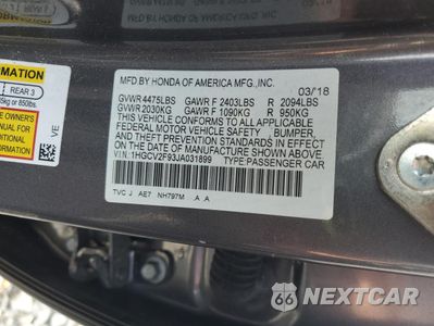 Zdjęcie 13 z 16 samochodu: 2018 HONDA ACCORD TOURING VIN:1HGCV2F93JA031899 - miniatura