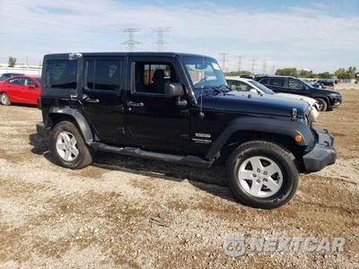 Czwarte zdjęcie samochodu z boku: 2018 JEEP WRANGLER UNLIMITED SPORT VIN:1C4BJWDG8JL912200 - miniatura