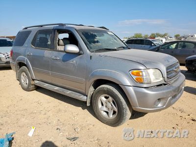 Czwarte zdjęcie samochodu z boku: 2002 TOYOTA SEQUOIA SR5 VIN:5TDZT34A22S123107 - miniatura